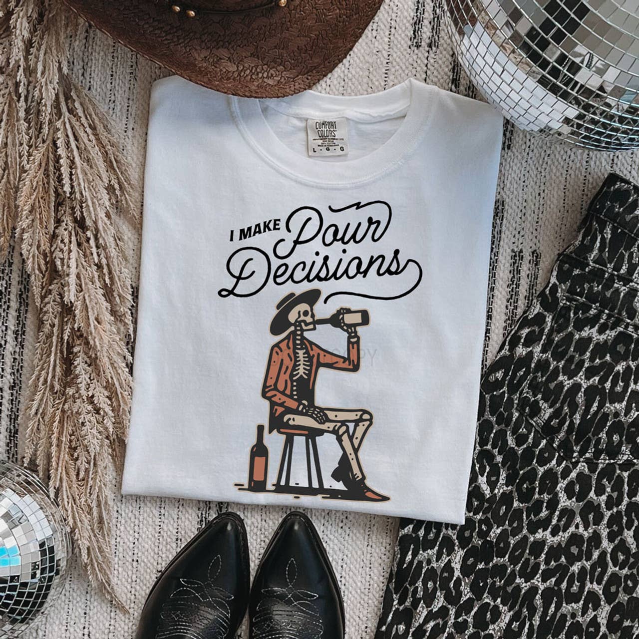 Trendy Transfers - Wholesale Sublimation Transfer - I Make Pour Decisions BLACK DTF Heat Transfer