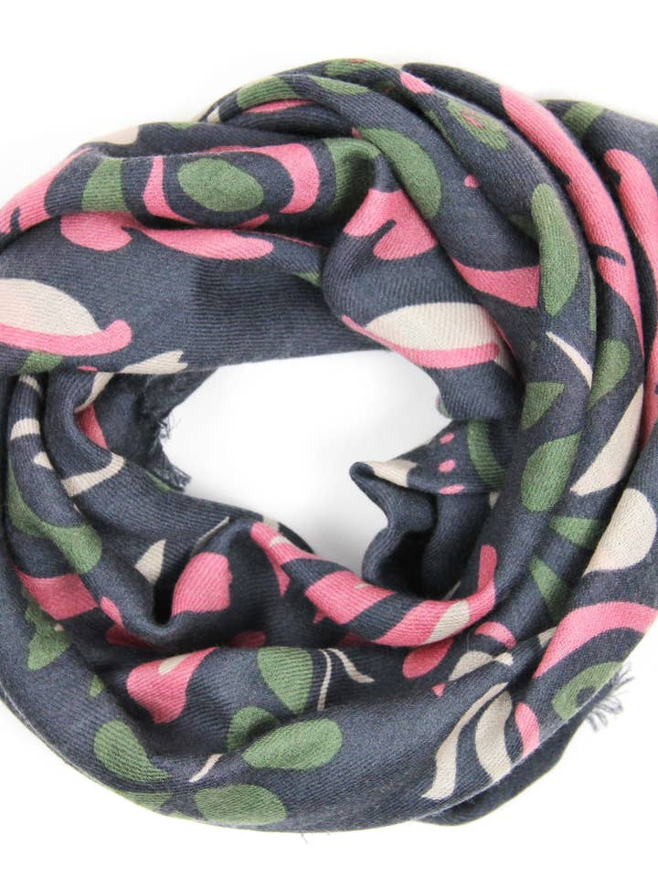 Tatiana Gray Wool Square for wholesale by Les Belles Vagabondes