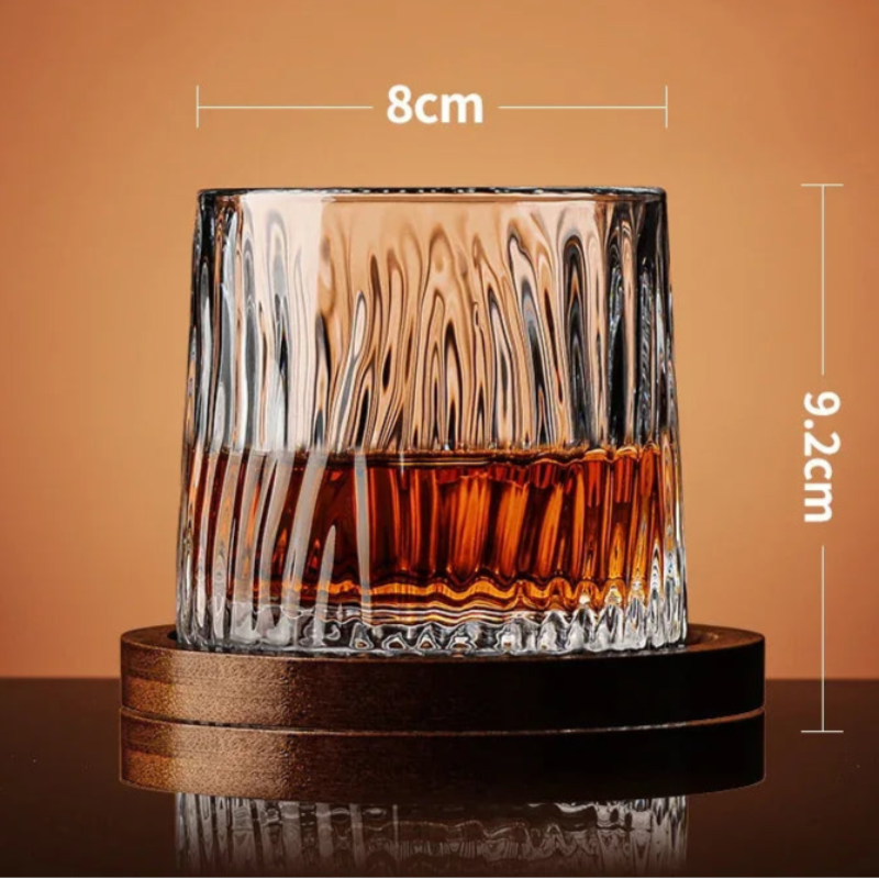 Kiyo Home - Vente Verres à cocktail/alcool - Verre à whisky rotatif | Verre à whisky | Verre à bourbon16