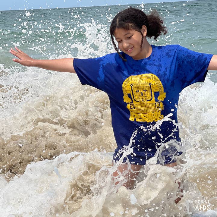 Feral -Blue- Youth T-shirt for wholesale by Feral Kids