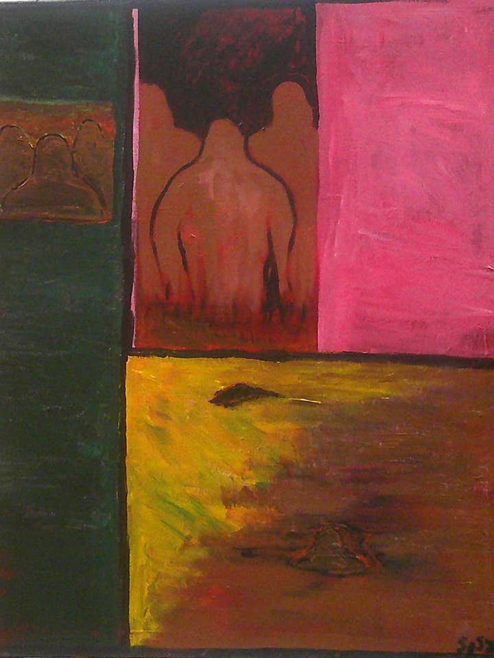 16x20 the visitors acrylic print for wholesale by Acrylics by Sammi