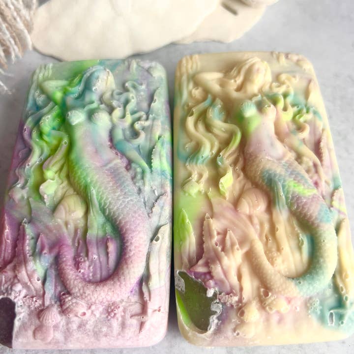 Fairyland Glade - Wholesale Bar Soap - 90s Hippie Hidden Sea Glass Sea Salt Soap MADE TO ORDER6