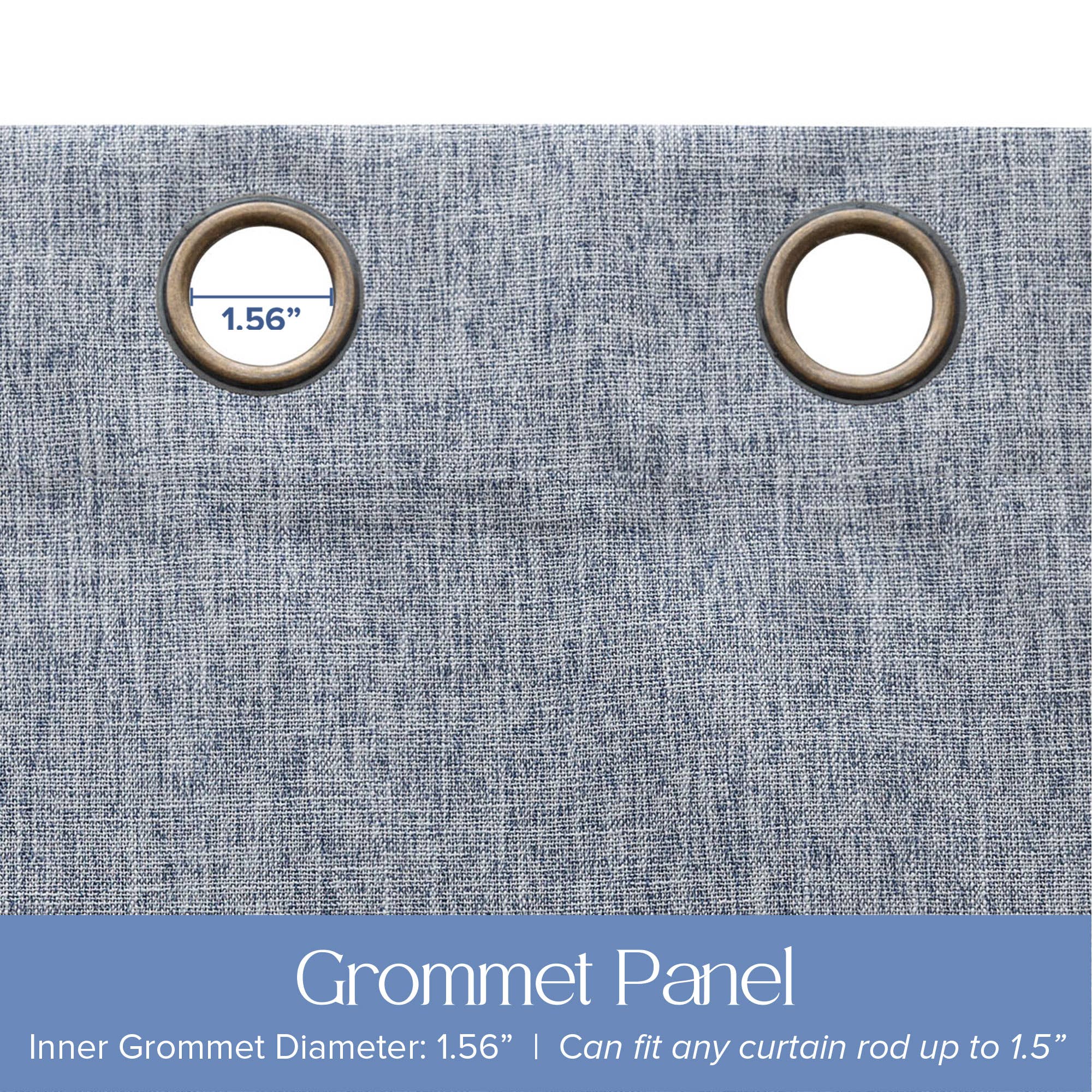 Awesome Home – Großhandel Vorhang – Verdunkelungsvorhänge mit Leinenstruktur und Ösen, 2 Paneele64