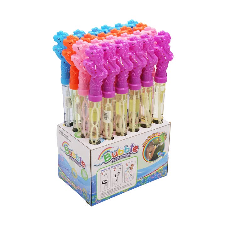 Assorted Unicorn 5 Emission Hole Bubble Wand - 24 Pcs for wholesale on Faire1