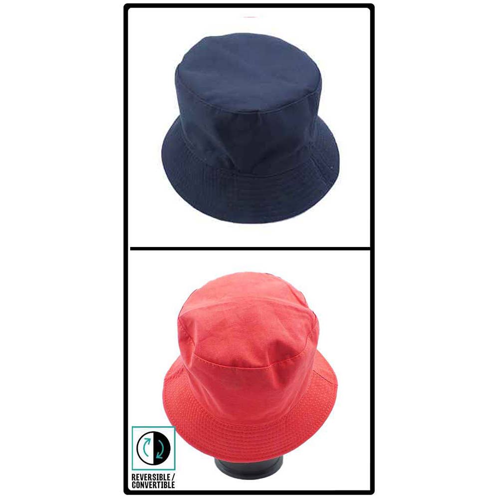 Sensibling Corp. - Wholesale Bucket Hat - Women's - Reversible Solid Bucket Hat17