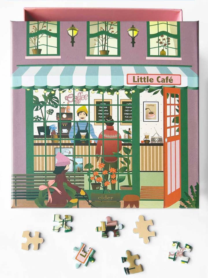 LITTLE CAFE - JIGSAW PUZZLE - with 150 pieces for wholesale by ViSSEVASSE