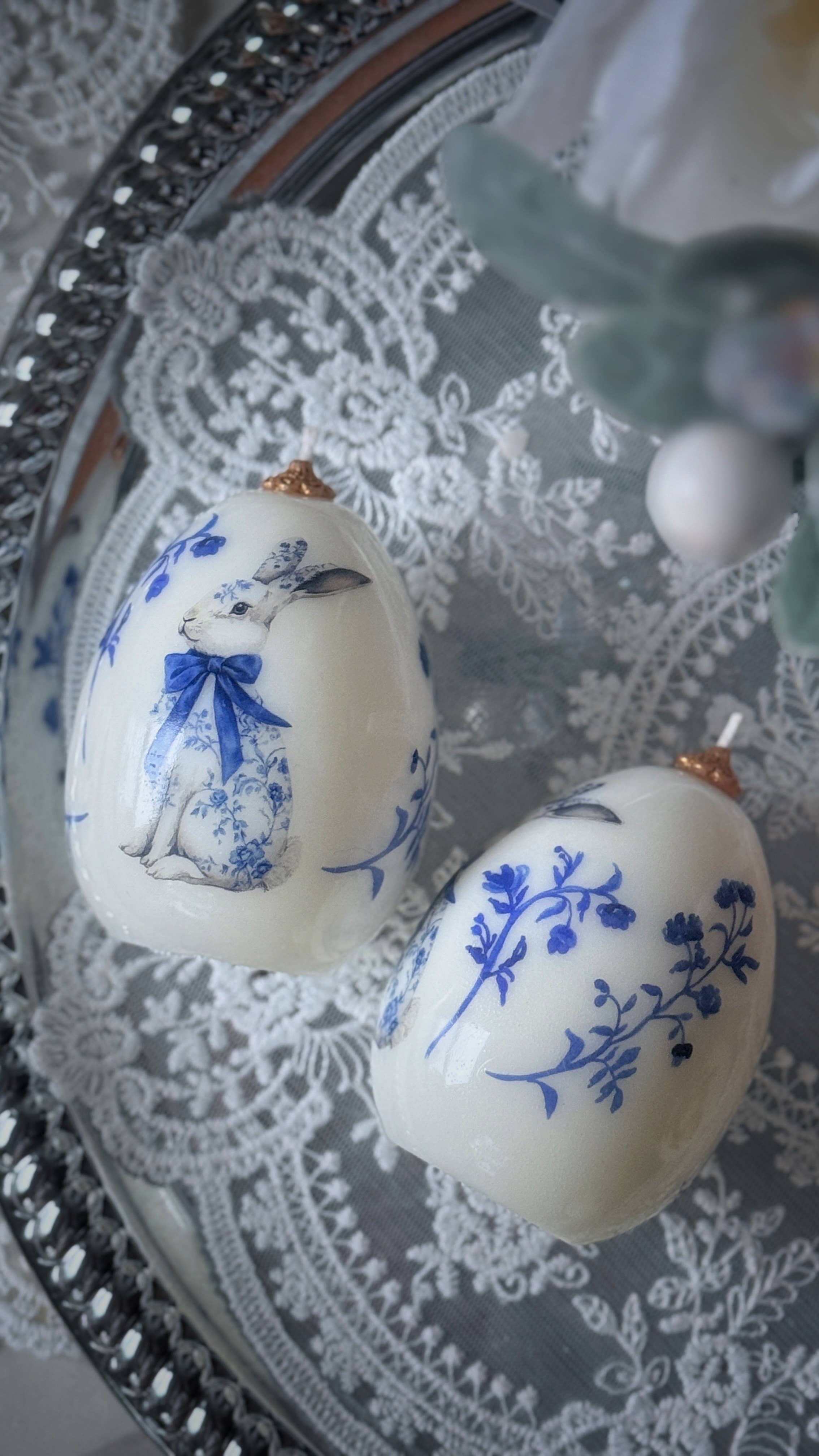 VR.candle - Wholesale Novelty Candle - Vintage Easter Egg Bunny Candle: Spring Rabbit Decor1