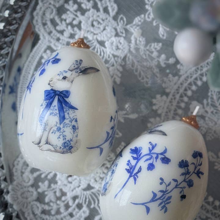 VR.candle - Wholesale Novelty Candle - Vintage Easter Egg Bunny Candle: Spring Rabbit Decor1