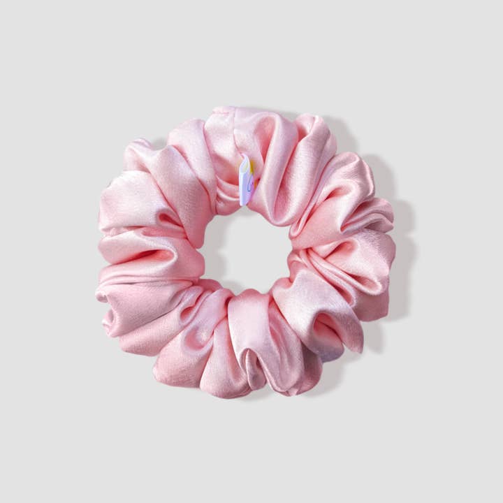 Satin Scrunchie, Large Scrunchy, Soft Hair Tie (Ballet Pink) for wholesale by Coyalz Haircare