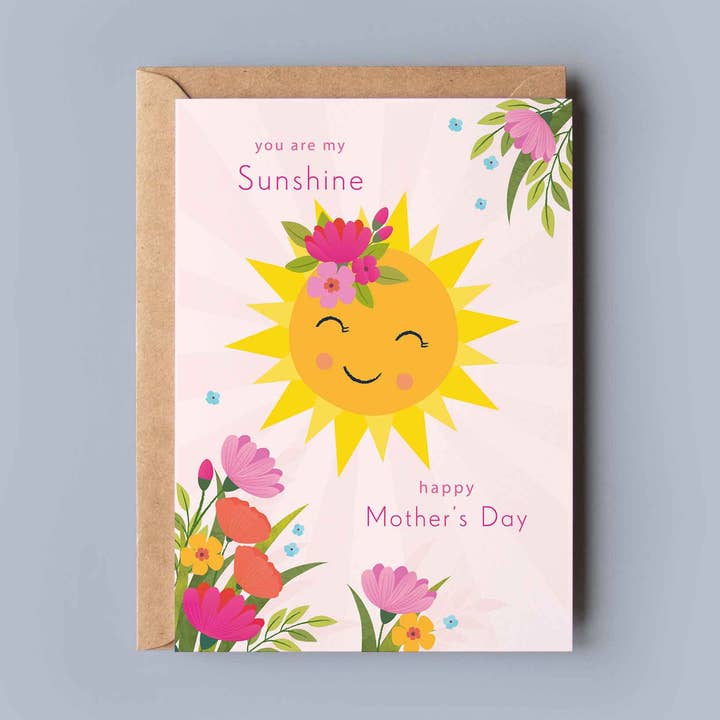 Floral Sunshine Mother's Day Card for wholesale by Klara Hawkins