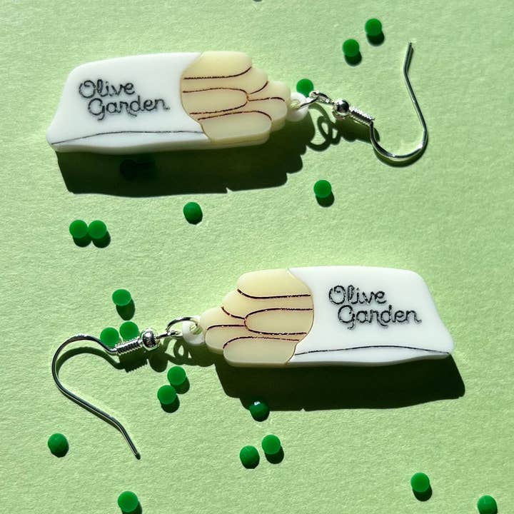 Ohrhänger aus mehrlagigem Acryl mit Grissini für den Großhandel von The Sweet Squid