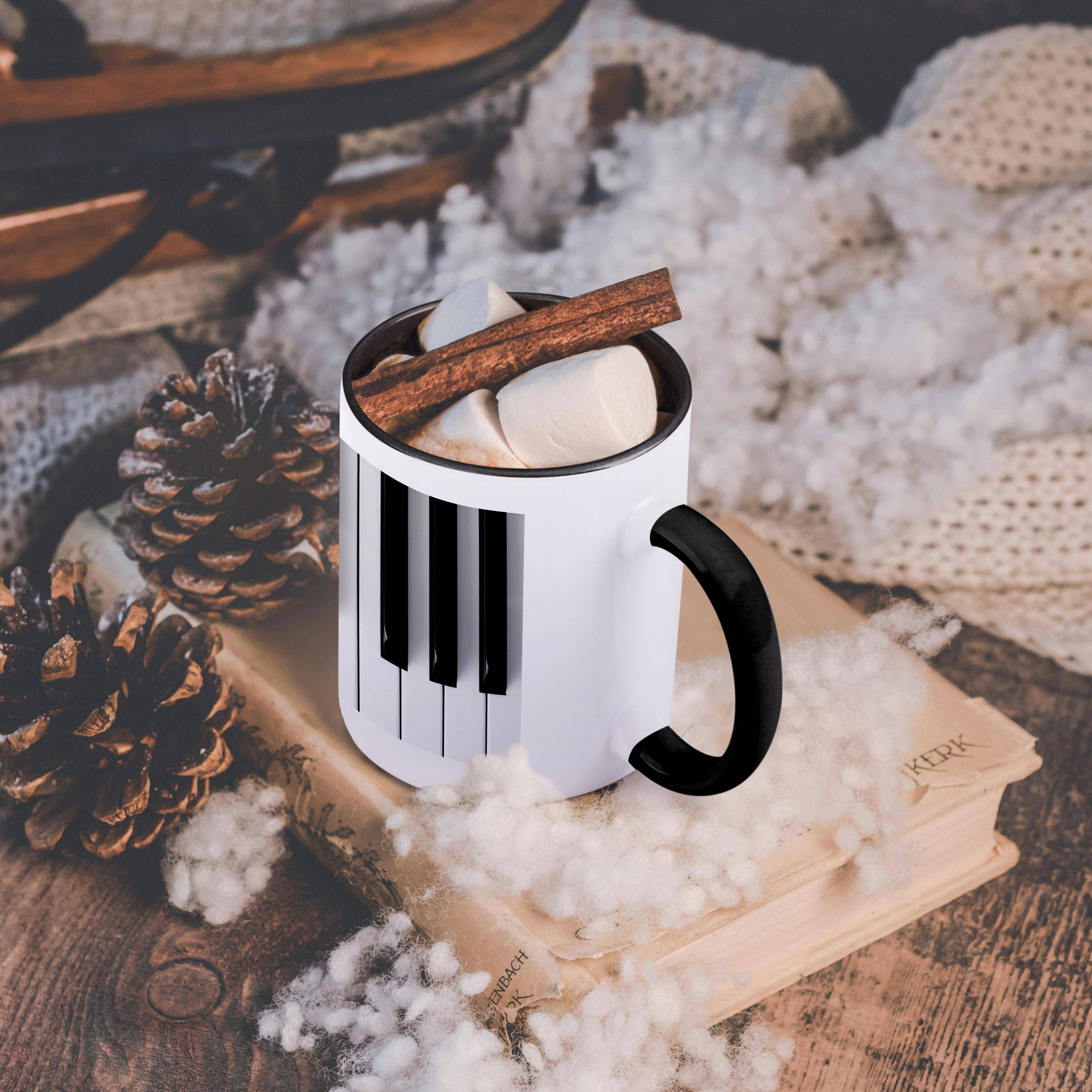 3dRose – Großhandel Kaffeebecher – 3dRose, Klaviertasten, Tasse4