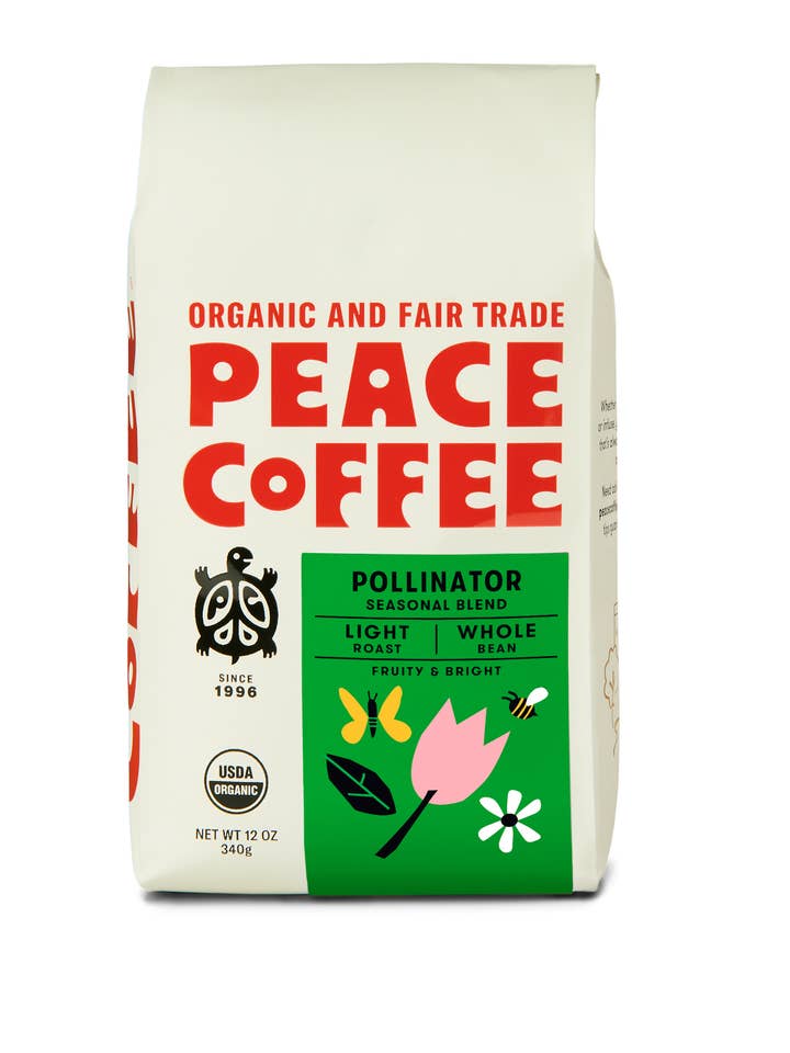 Pollinator | Light | Whole Bean | 12oz | Peace Coffee for wholesale by Peace Coffee