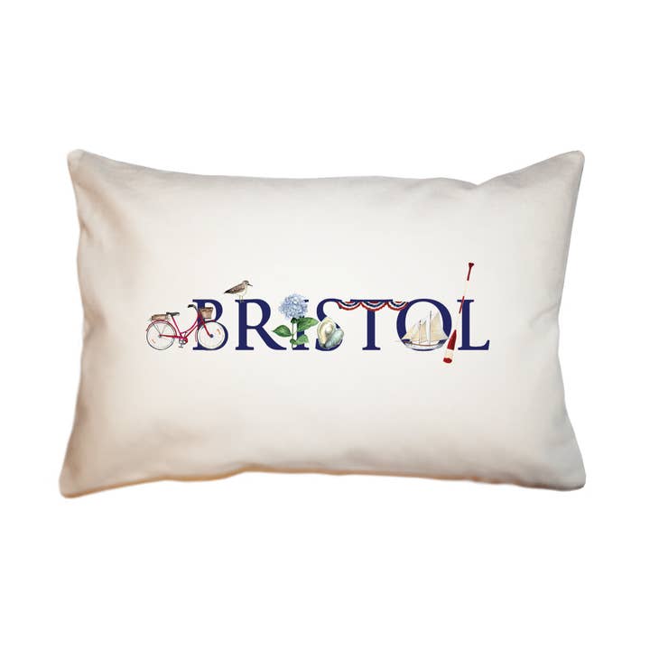 almohada rectangular grande Bristol para venta al por mayor de Tina Labadini Designs