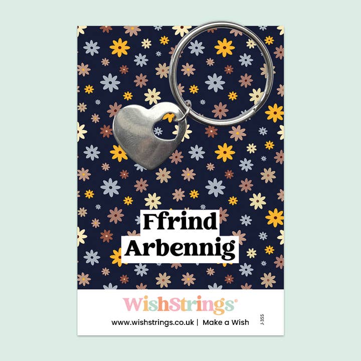 Ffrind Arbennig, Galés - Llavero Corazón - J355 para venta al por mayor de WishStrings