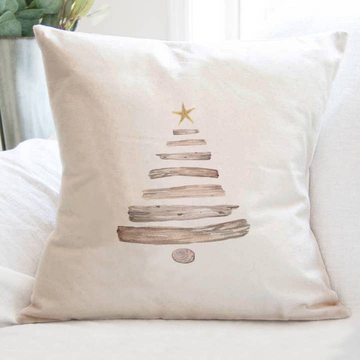 Árbol de Navidad de Madera a la Deriva - Cojín de Navidad Personalizable para venta al por mayor de Cottage Shore