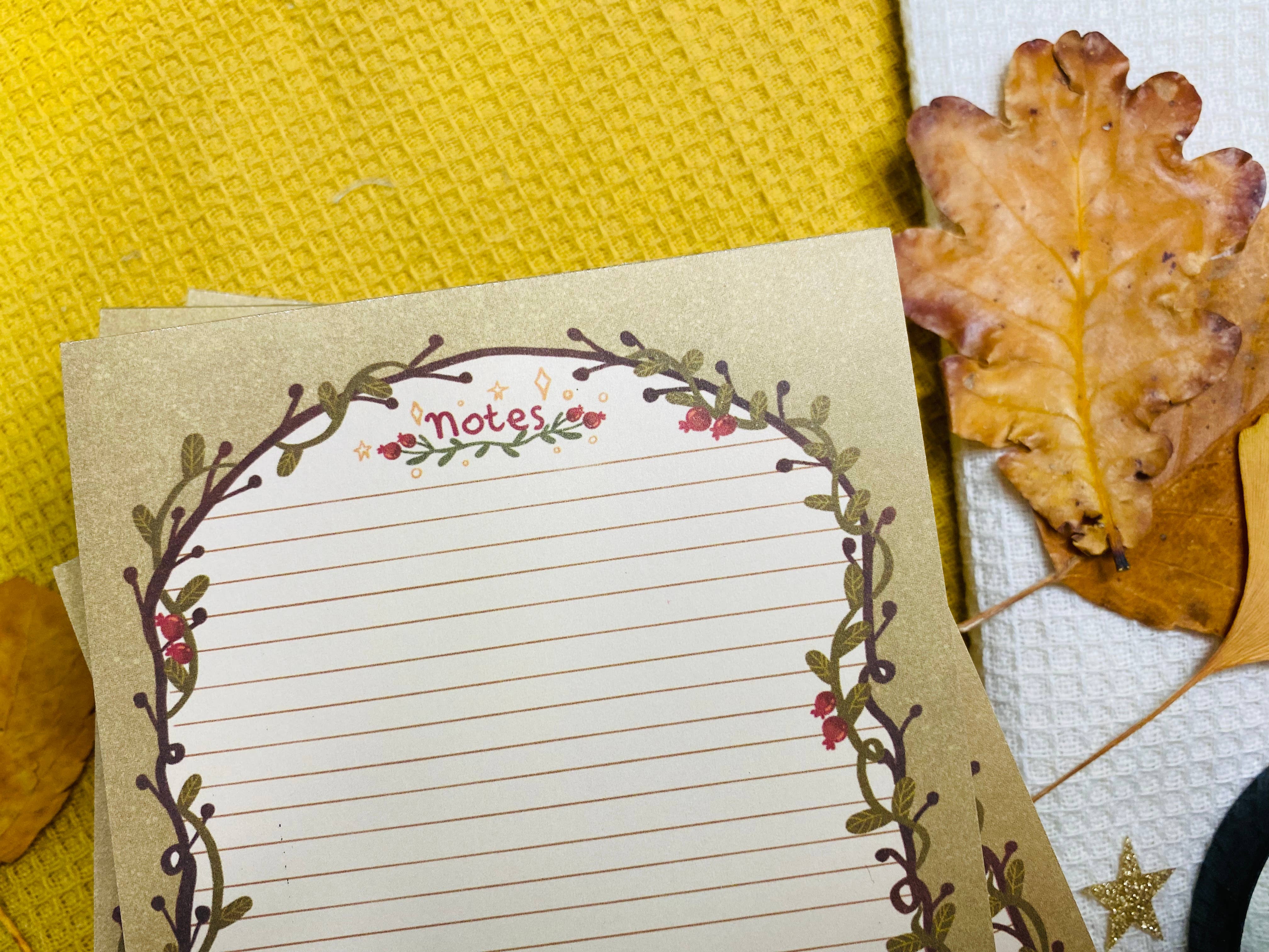 Split Moon Studios - Wholesale Notepad - NEW* Vintage Mushroom Notepad A6 To-Do List2