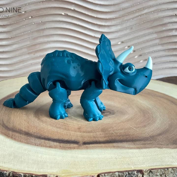 Articulated Triceratops Dinosaur, Collect them ALL for wholesale by Cloud Nine 3d Studio