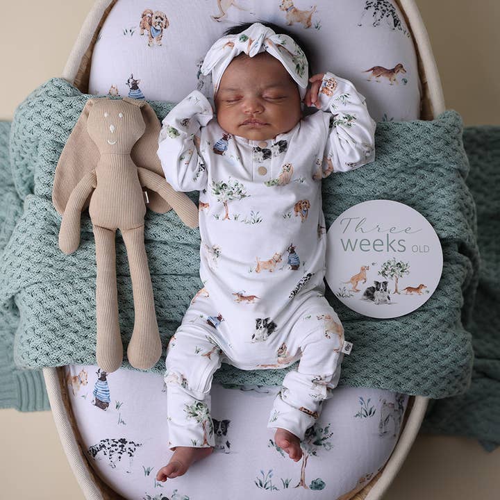 Dog Park Organic Growsuit for wholesale by Snuggle Hunny