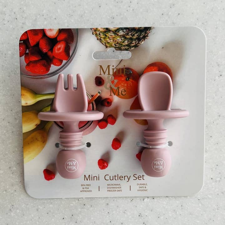 Cuddle Bug & Co - Wholesale Flatware set – Kids & Baby - Mini & Me Mini Cutlery Set Cherry0