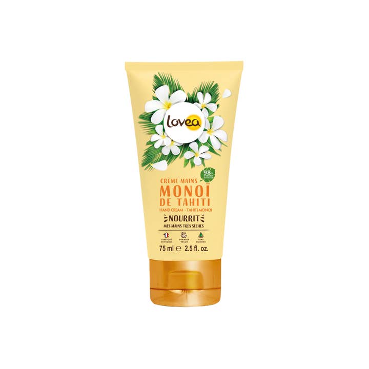 LOVEA - Crème pour les mains - Monoï de Tahiti - 75 ml pour la vente par BIOCHALA