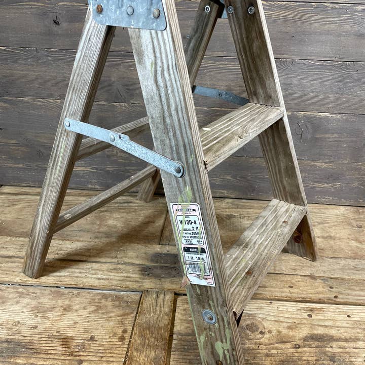 My Amigos Imports - Wholesale Display Shelf - Vintage Small Ladder-Old-16x21x23H inches-Great Display-#5