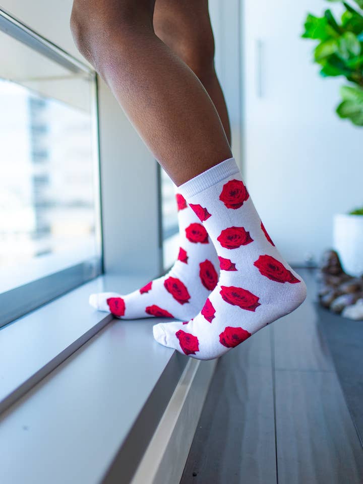 Rose City socks for wholesale by Spoiled Sole