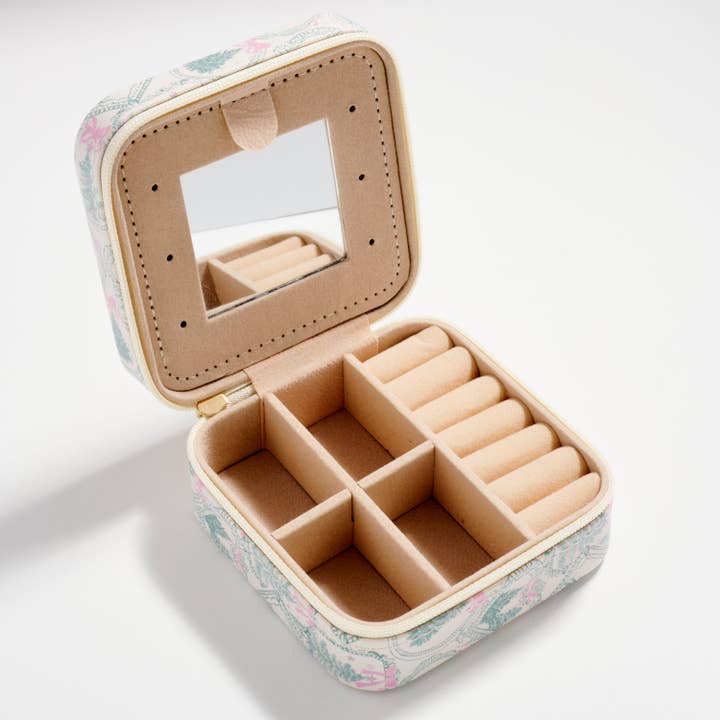 IV Julgransresesmyckeskrin med spegel – Kompakt organisatör för wholesale på Faire1