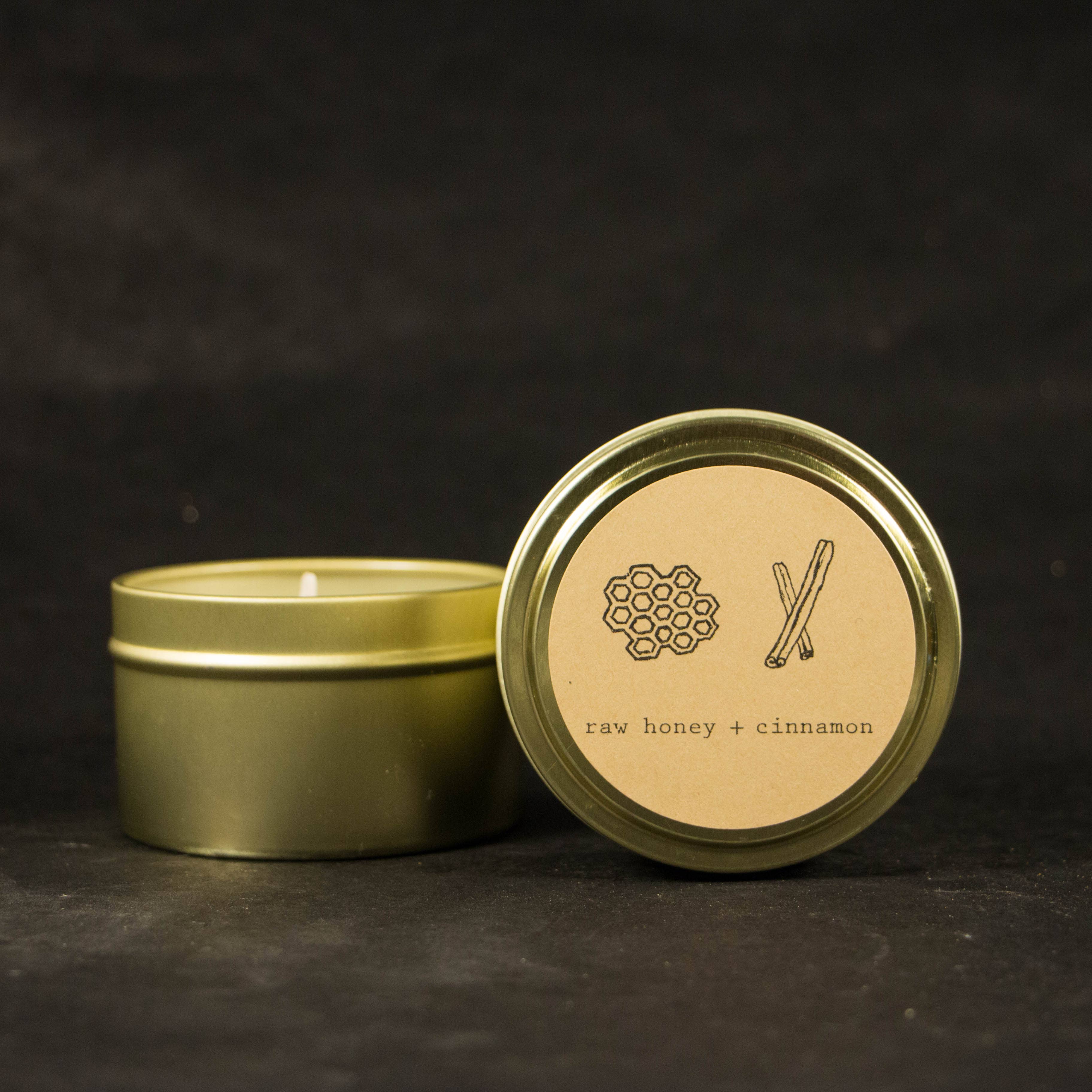 Moonrise Candle Co. - Vente Bougie en bocal - Miel cru + cannelle0