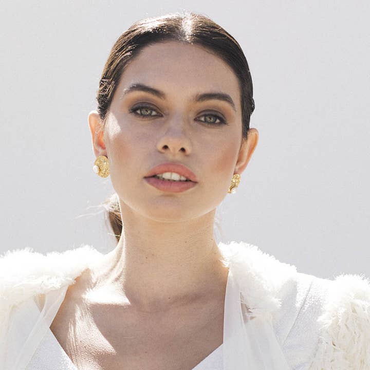 ACUS - Wholesale Stud/Post Earrings - Aconite Pearl Earrings3