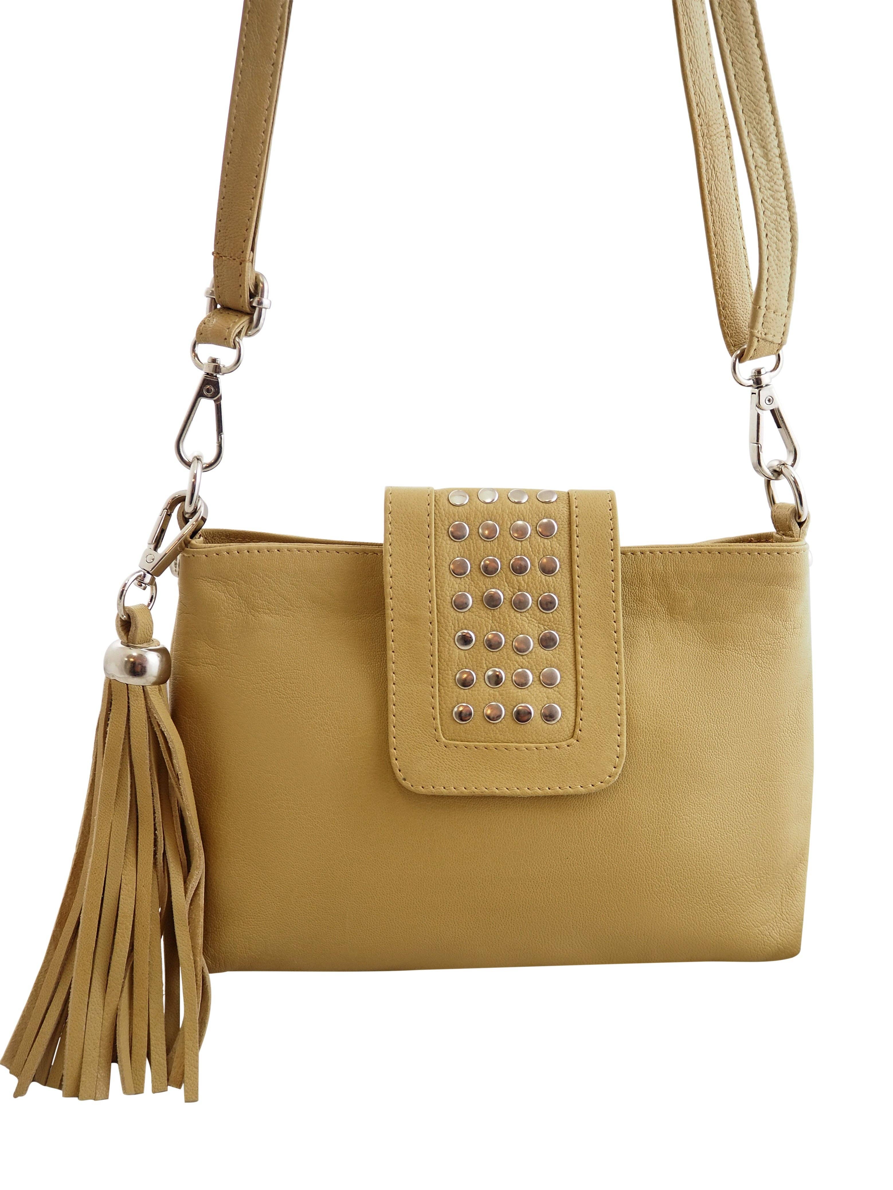 Cadelle Leather - Wholesale Crossbody Bag - Women's - Gigi Crossbody | Camel0