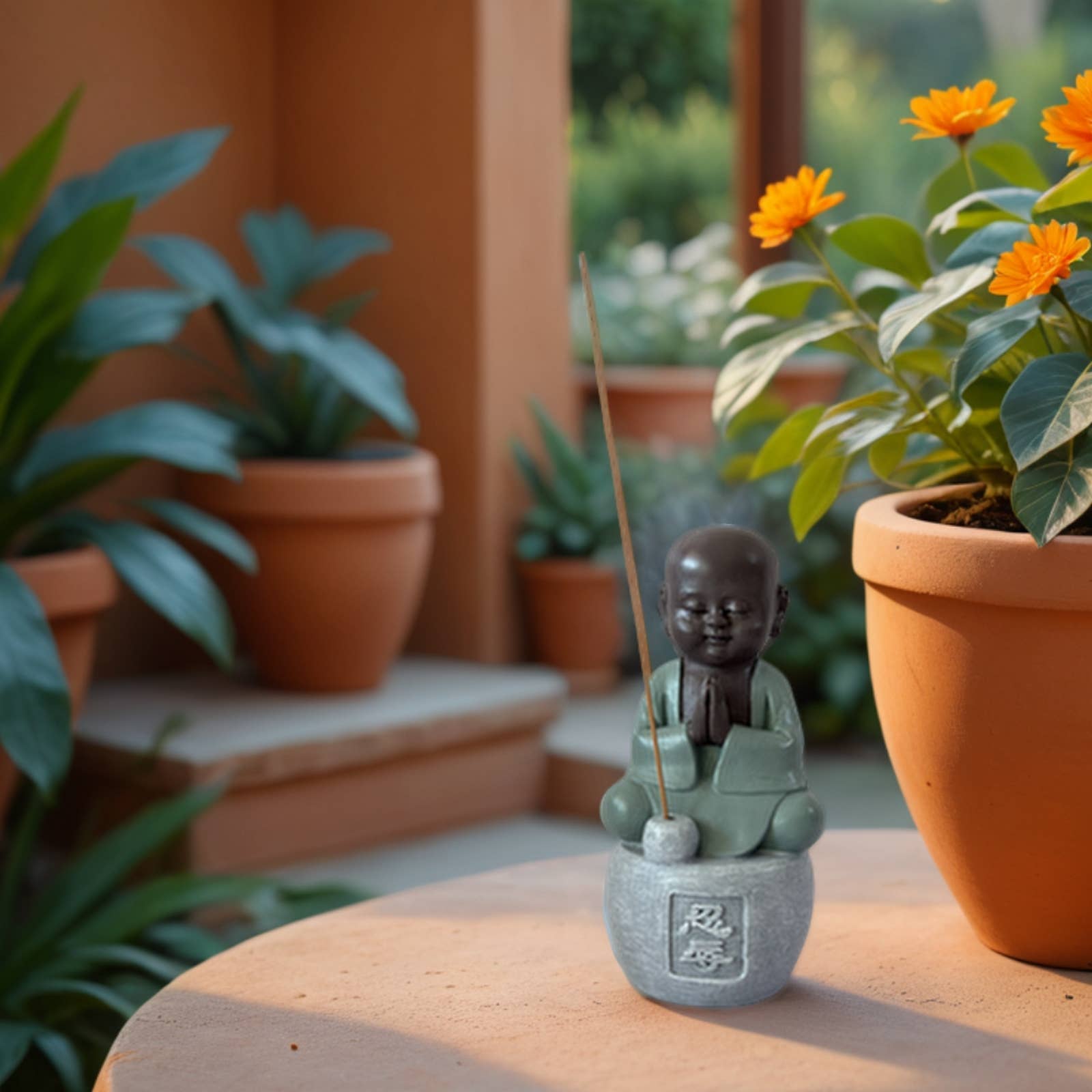 Zen'Arôme - Venta al por mayor Portainciensos - Figura de Buda con Portainciensos Tolerancia - Decoración Feng Shui7