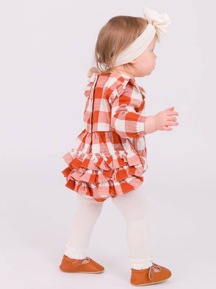 Off White Girls Ivory Footless Ruffle Tights for wholesale on Faire