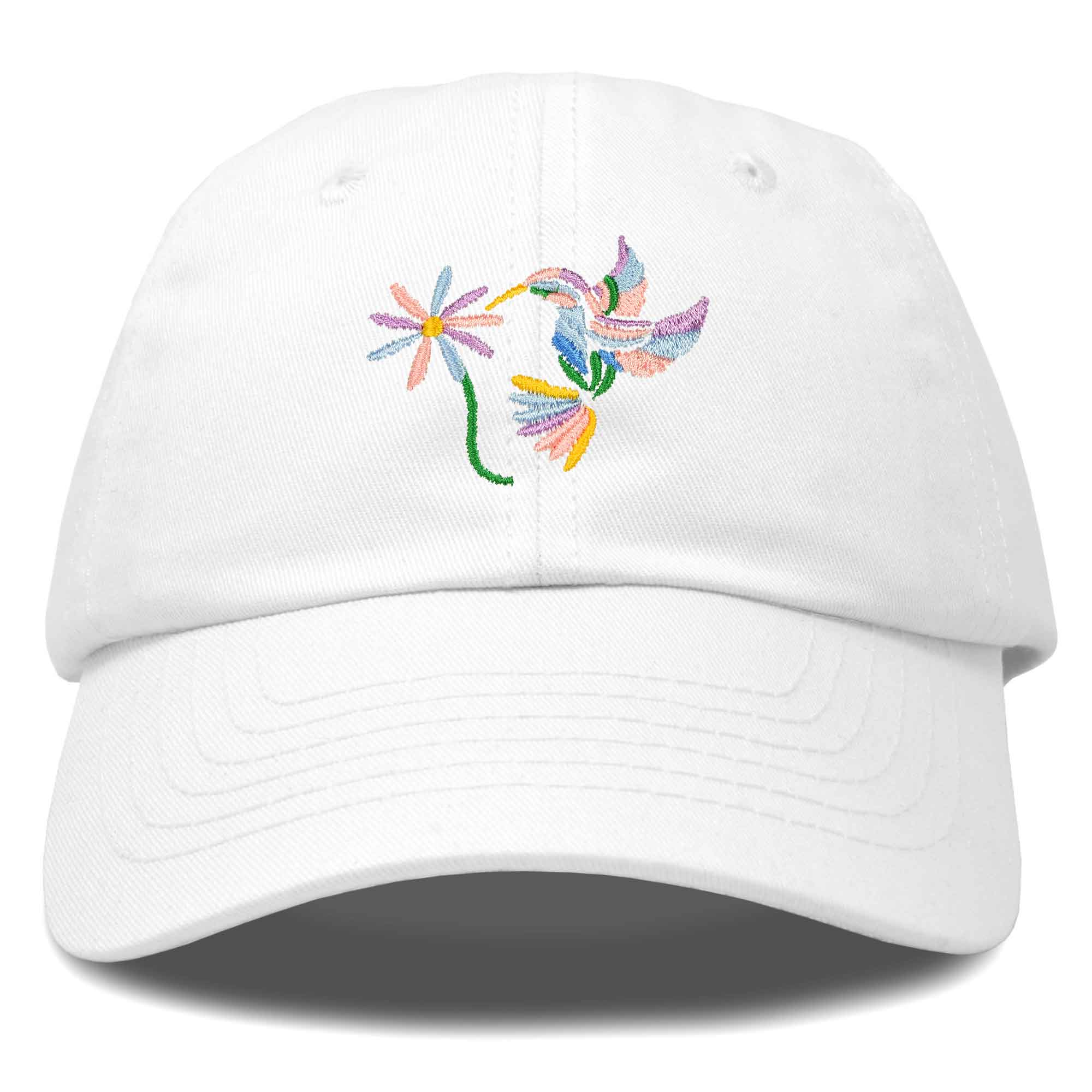 Dalix - Wholesale Baseball Cap - Women's - DALIX Pastel Hummingbird Hat Womens Embroidered Baseball Cap20