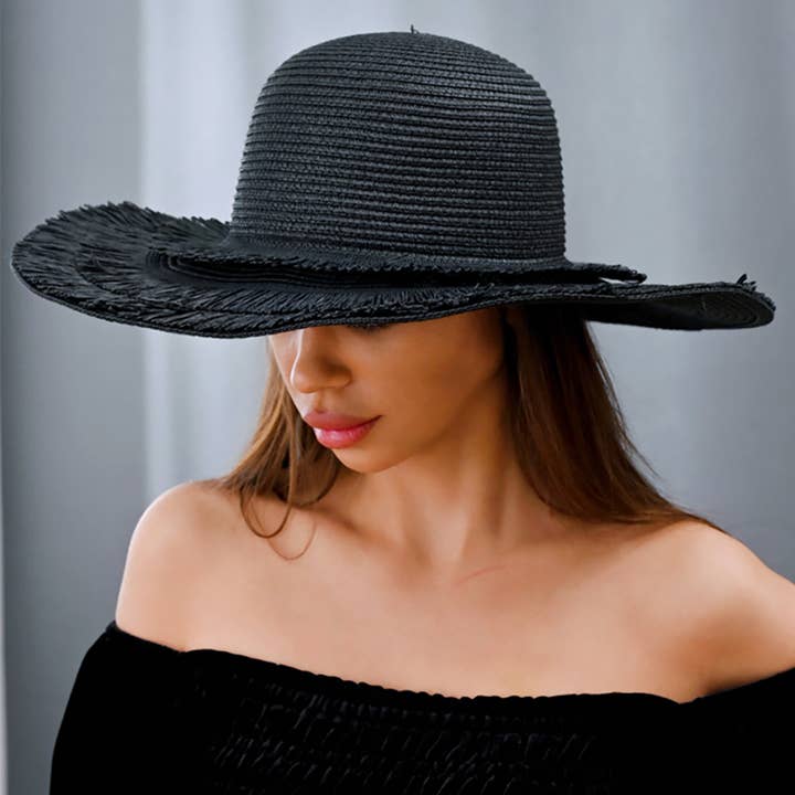Sensibling Corp. - Wholesale Straw Hat - Women's - Wide Brim Woven Floppy Sun Hat