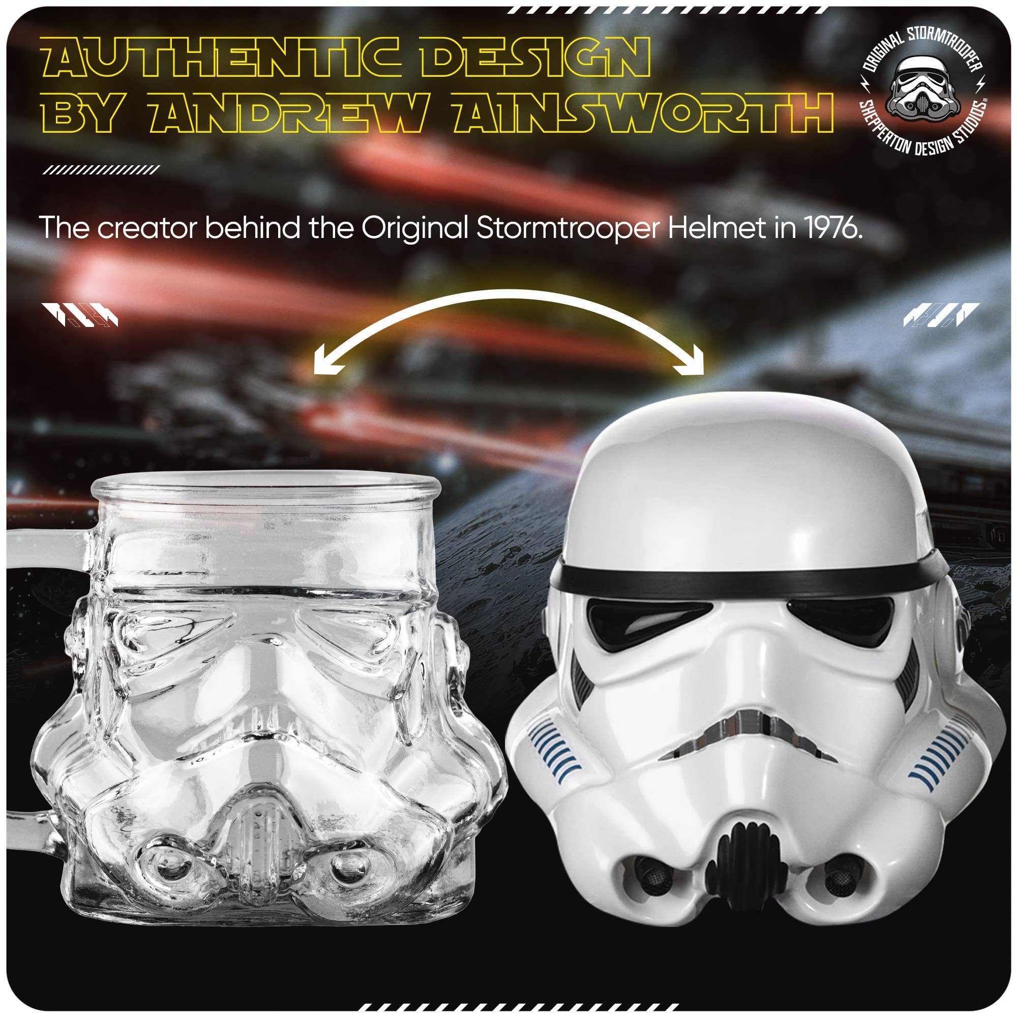 Thumbs Up! – wholesale Beer glass/mug – Original Stormtrooper Helmet 3D Beer Glass3