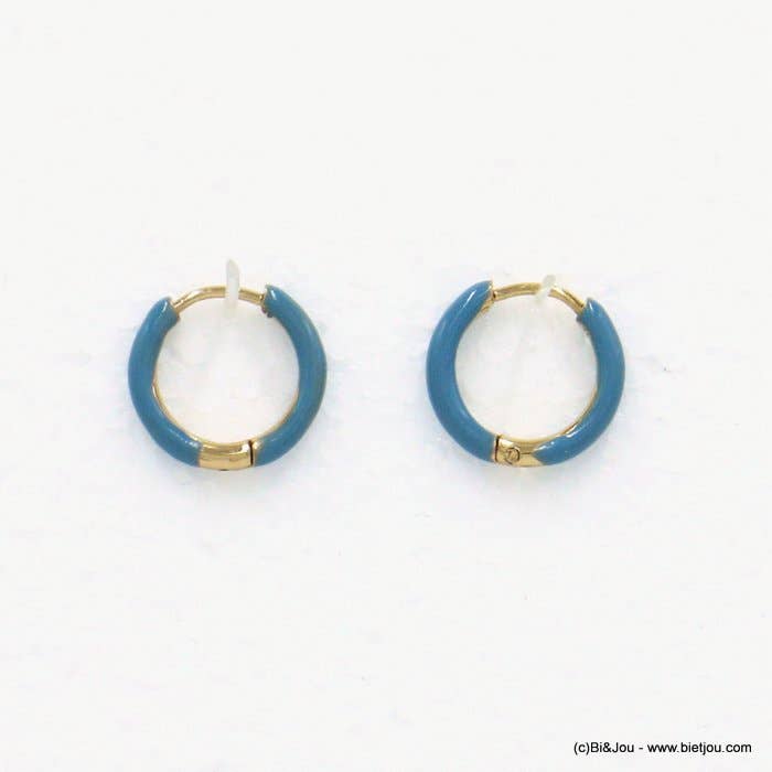 Lilas de Seine - Wholesale Hoop Earrings - Minimalist steel mini hoop earrings 0322032