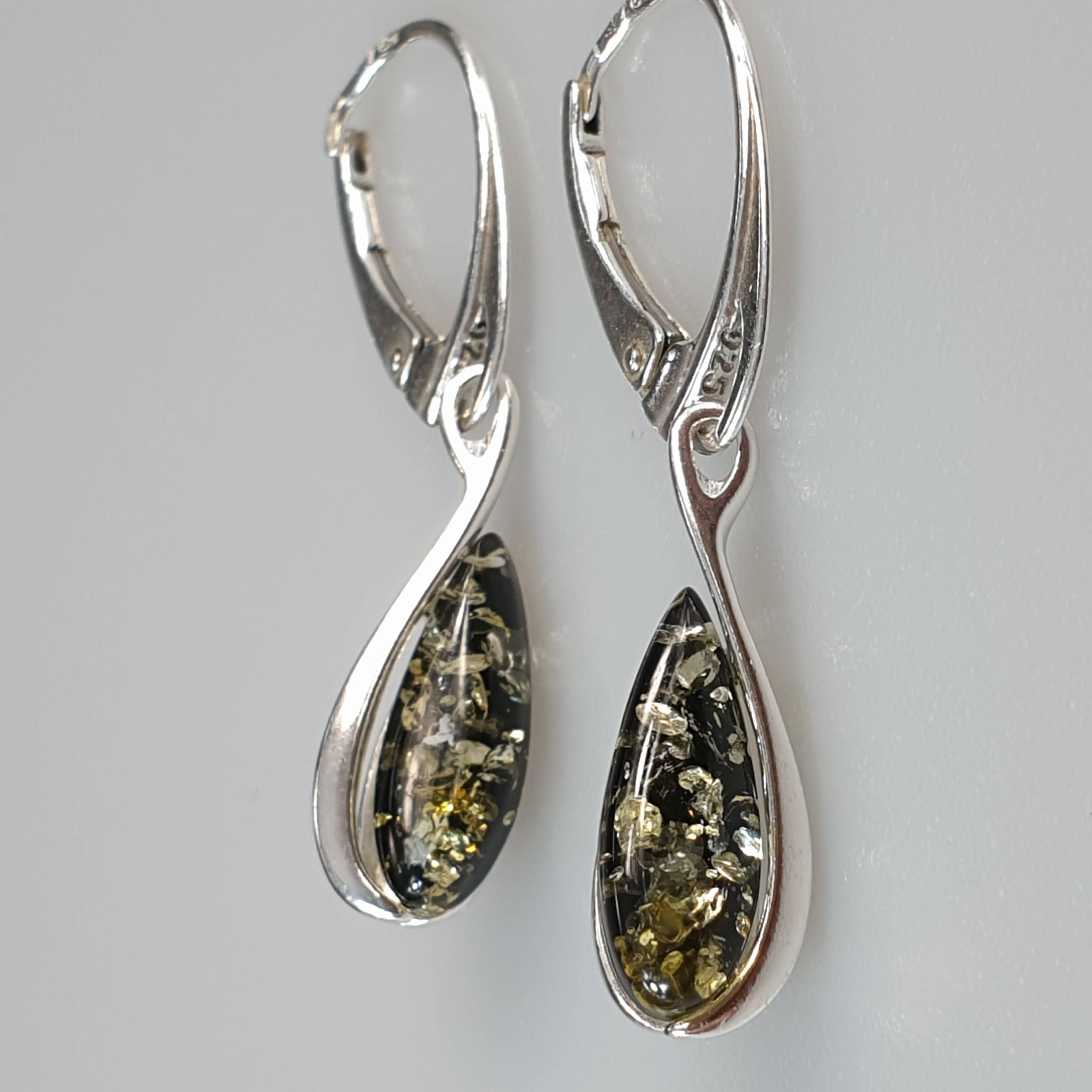 AmberLithuania - Wholesale Dangle Earrings - Sterling silver 925 jewelry Gift set for her Amber Earrings3