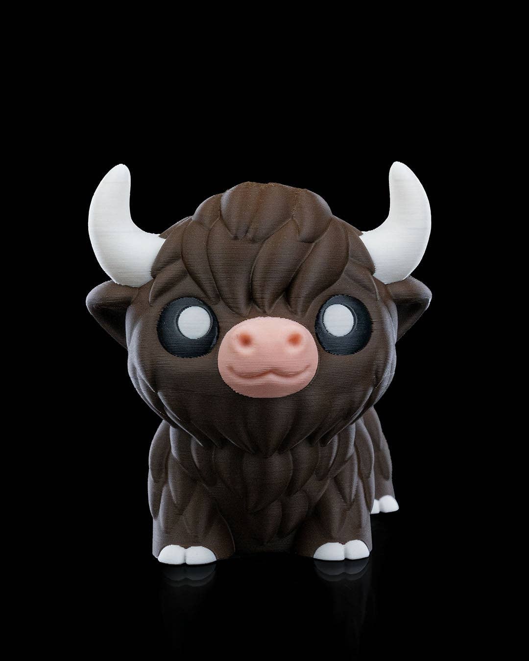 The Butler's Company - Wholesale Decoratief beeldje - Highland Cow Flexi | Hoogwaardige 3D-geprinte dieren