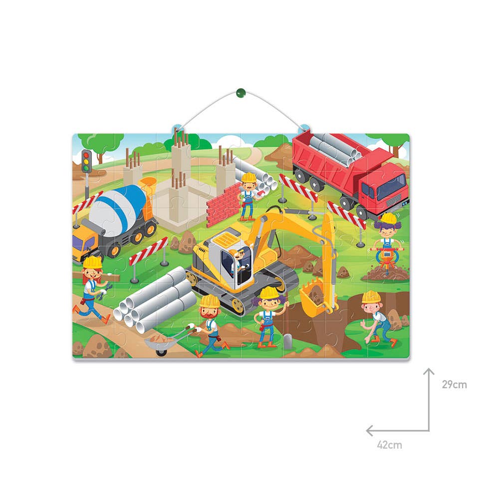 AJ Aguiar - Wholesale Puzzle - Kids - Play Puzzle Coloring Twists 2 Faces 48 Pcs Constructions4