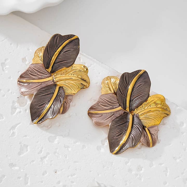 Orecchini fiori d'autunno per la vendita all'ingrosso da parte di Pampa Mia