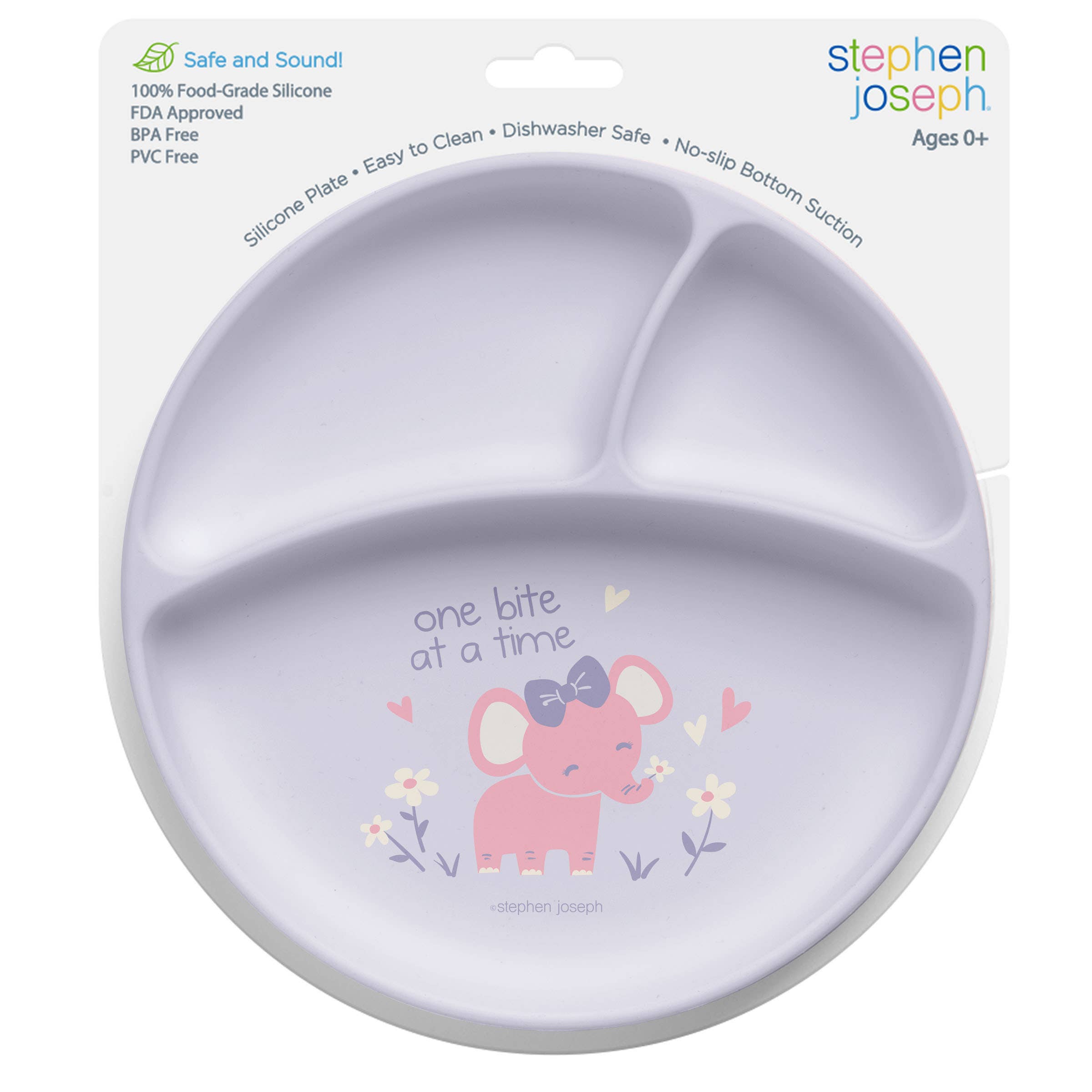 Stephen Joseph Gifts - Wholesale Dinner Plate - Kids & Baby - Suction Cup Silicone Plate0