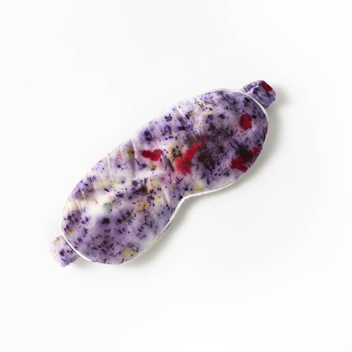 DYE KWEEN - Wholesale Sleep/Eye Mask - Abstract Botanically Dyed Silk Sleep Mask1