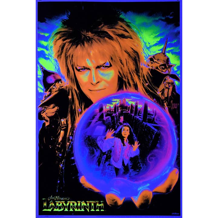 Scorpio Posters - Wholesale Poster - Labyrinth Non Flocked Blacklight Poster – UV Reactive Art1