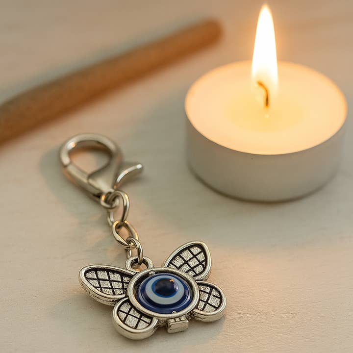 VIE - Wholesale Keychain - Unisex - Evil Eye Assorted Shape Mini Keychain, Single