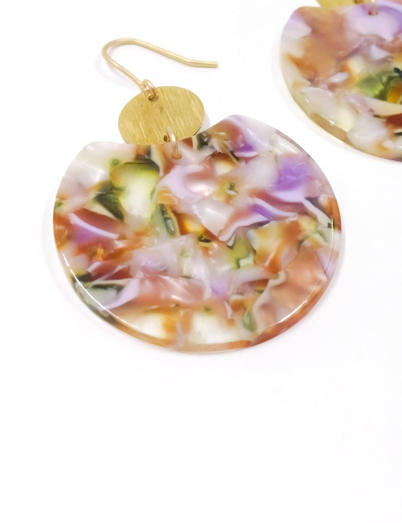 Moxie Collective (formerly Atonement Design) - Wholesale Dangle Earrings - Primrose Confetti Disc Earrings4
