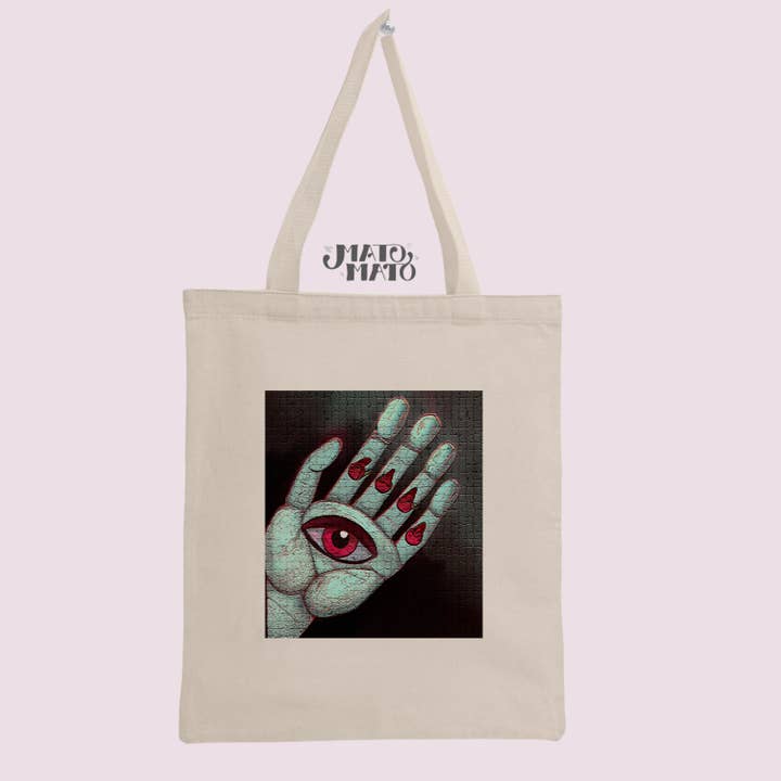 Hand Eye Spiritual Tote Bag for wholesale by MatoMato Totes and Tees