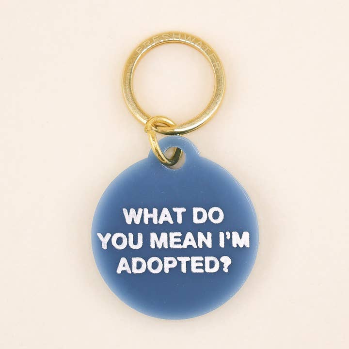 Adopted Pet Tag for wholesale by Freshwater Curated Goods