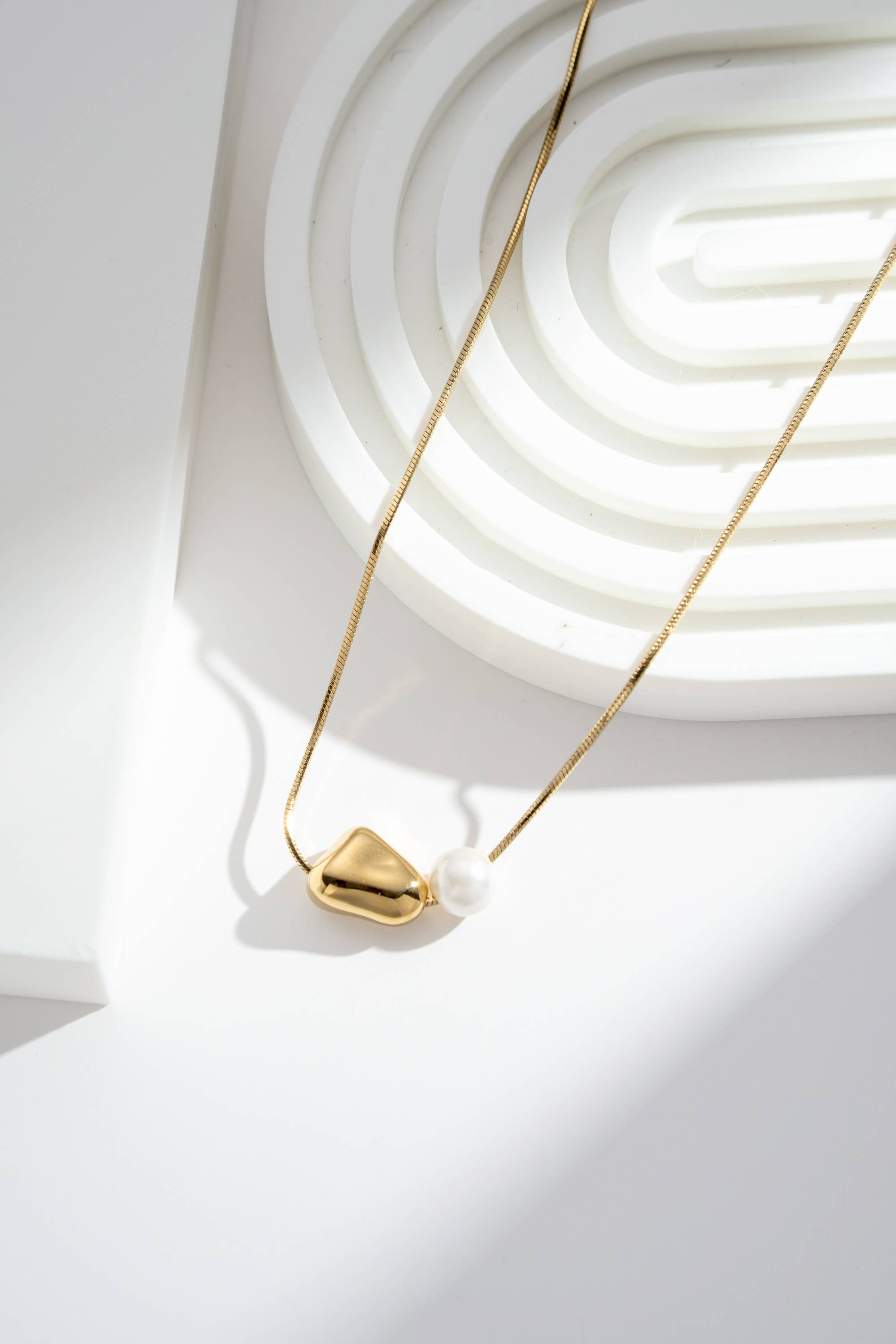 COSMOS - Wholesale Pendant/Charm Necklace - Elegant Necklace Stainless Steel with Geometric Pendant2