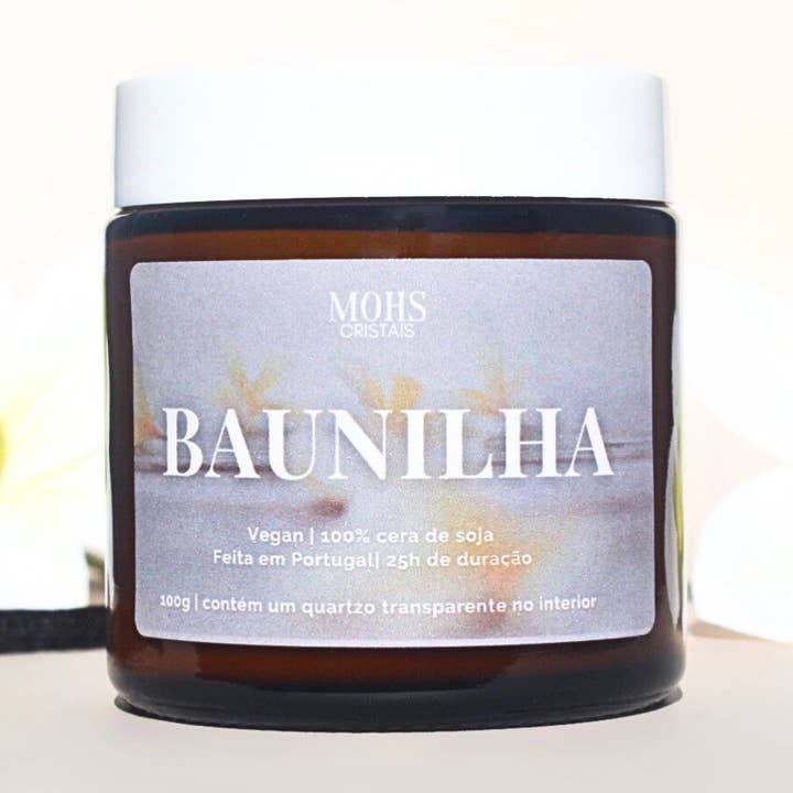 Soy Wax Candle - Vanilla Aroma for wholesale by MOHS Cristais